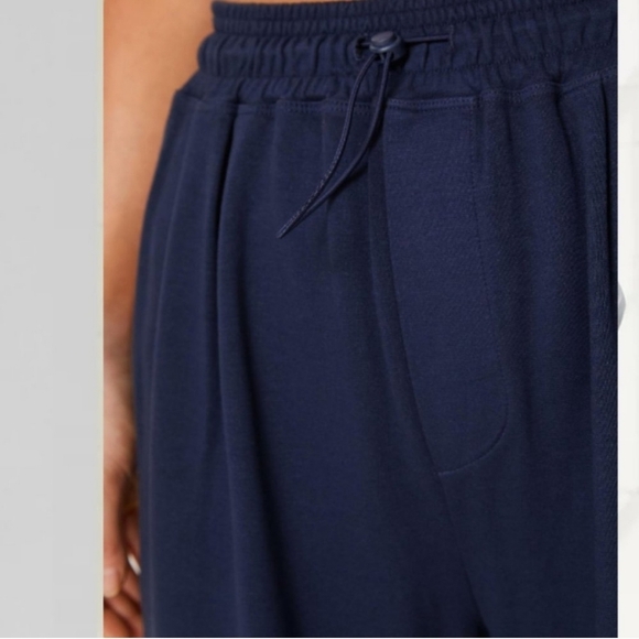 Sundry Bungee Wide-Leg Pant, Navy, Size 1 (XS) - Picture 3 of 11